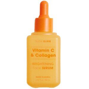 Glow Elixir Vitamin C & Collagen Brightening Face Serum 2.02oz Made in Korea New